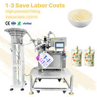 Machine de remplissage et de bouchage de sachets à bec verseur pour mayonnaise, sauces crémeuses et vinaigrettes, destinée aux usines d'emballage