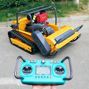 Tondeuse robot INFRONT la moins chère 15 CV ou à essence, démarrage à distance, coupe-herbe, tondeuse à fléaux sur chenilles, certifiée CE - Product Image 1