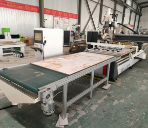 Macchina CNC Router ATC per la produzione di ante di mobili e armadi, 2100*3000mm, con tavolo di carico e scarico automatico e nesting CNC - Product Image 2