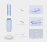 Personnalisé de haute qualité 1.5ml 2ml 3ml cheveux visage ambre blanc clair Injection plastique ampoule pour cosmétique