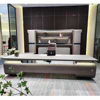 Usine de meubles de bureau Foshan BOGAO, exposition 2024, bureau de direction moderne en bois en forme de L, sur mesure, de qualité supérieure