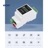 Serveur série Modbus industriel RS485 vers Ethernet (B) 2 pièces, RS485 vers RJ45 Ethernet TCP/IP vers série, montage sur rail, fonction PoE