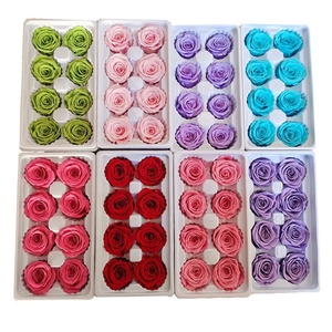 Rosa Eterna <span class=keywords><strong>Fiori</strong></span> Conservati Nuova <span class=keywords><strong>Idea</strong></span> per Matrimoni, Natale, Capodanno Cinese, Decorazione Murale Floreale - 4-5cm 30+ - Product Image 2