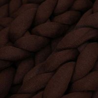 Couverture en tricot de luxe super épaisse, chaude et confortable, couverture en tricot épais en coton pour l'hiver