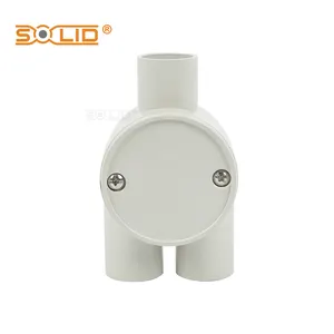 Australia AS/NZS Electrical Solid Pvc Wire Conduit fittings white junction box U-shaped fittings waterproof cable protection box