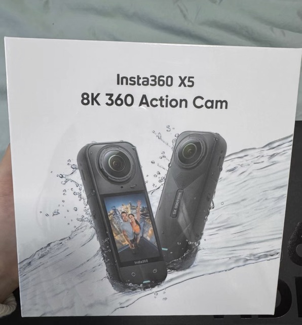 Insta360 X5 Shadow Stone 8K HD Panoramic Action Camera, Anti-Shake, Waterproof, Handheld with Night Scene Function