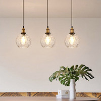 Lámpara Colgante LED de Diseño Retro Industrial de Lujo, Estilo Línea de Pesca, para Restaurante, Mesa de Comedor, Barra de Bar