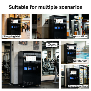 เครื่องจำหน่ายกาแฟสดแบบบริการตนเอง พร้อมฟังก์ชั่นทำน้ำแข็ง ขนาด 27 นิ้ว ชงร้อน-เย็น ควบคุมระยะไกล จ่ายแก้วอัตโนมัติ รับเหรียญ - Product Image 5