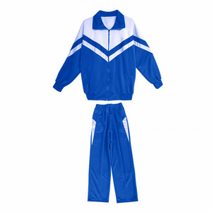 Conjunto de uniforme escolar azul y blanco para estudiantes de secundaria, ropa deportiva para primavera y otoño, uniformes de clase unisex 140-190 - Product Image 1