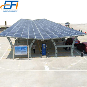 Système de montage de panneaux solaires pour parking, structure de montage de panneaux solaires pour abri de voiture, système de support de panneaux solaires pour carport - Product Image 4