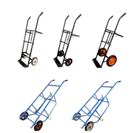 Chariot de manutention hydraulique manuel pour fûts d'huile, capacité de 350 kg, acier haute résistance pour fûts en acier de 55 gallons / fûts en plastique de 250 L