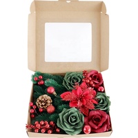 ESTICK Kunstmatige Rozen Kerstbanket Cadeaubox - Handgemaakte Kunststof Hars Schuim DIY Decoratie Ecologisch Amerikaanse Stijl Lichtgewicht