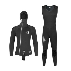 <span class=keywords><strong>Traje</strong></span> <span class=keywords><strong>de</strong></span> <span class=keywords><strong>Neopreno</strong></span> DIVESTAR <span class=keywords><strong>de</strong></span> 5mm con Cierre Frontal, Dos Piezas, Top y Pantalones Largos para Buceo - Product Image 1