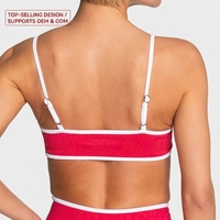 Soutien-gorge de sport pour femme Tev sans couture, imprimé léopard, en Spandex/Nylon, maintien élevé, bretelles non réglables, pour Yoga, Course à pied et Fitness, Bullet Sports