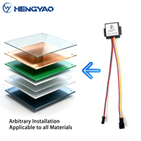Interruptor con Sensor Táctil Oculto LED DC12V 5A 60W, Tres Colores CCT para Espejo Inteligente o Armario