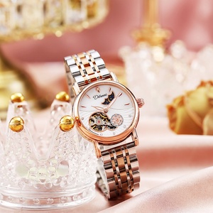 Montre mécanique automatique, montre étanche, tendance mode féminine, montre multifonctionnelle soleil-lune-étoile pour couple - Product Image 1