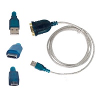 Alta calidad ftdi-usb-serial-drivers USB a puerto serie RS232 a USB Cable adaptador convertidor de 9 pines
