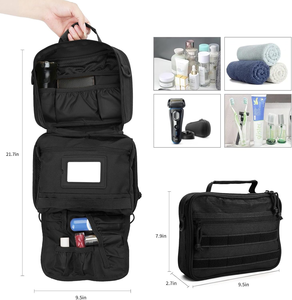 Bolsa de Aseo Personalizada para Hombre, Bolsa de Aseo Colgante, Organizador de Artículos de Aseo, Bolsa de Aseo Táctica de Nailon para Hombre y Mujer - Product Image 3