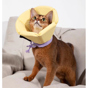 Kerah <span class=keywords><strong>Elizabeth</strong></span> Empuk Tahan Air dari Nilon Ringan untuk Kucing dan Anjing, Mudah Dibersihkan, Gaya Kartun, Aksesori Hewan Peliharaan yang Menenangkan, Semua Ukuran - Product Image 1