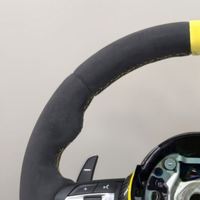 Volant de voiture en daim intégral avec cadre jaune amélioré pour BMW Série 3, Série 5, M3, M5, F10, F18, F20, F40, F45, F11, F18, F92, F93