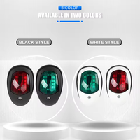 Feu de navigation à LED imperméable à l'eau Feu d'avertissement tribord pour bateau marin 12V Yacht Truck Trailer Van