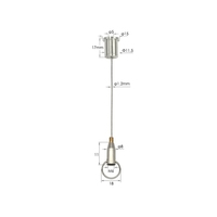 Kit de suspension réglable de pince de câble de crochet de fil d'acier inoxydable personnalisé par usine pour la signalisation/lumière