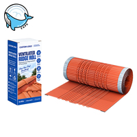 Rouleau de ventilation pour cimier en aluminium pleine longueur avec adhésif butyle pour la ventilation des cimiers et la protection contre les intempéries