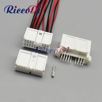 Conector PCB Miniatura de 16 Pines Macho y Hembra, Carcasa de Plástico para Auto, Adaptador Sin Sellado, Enchufe de Bajo Consumo para Vehículo