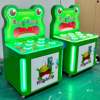 Jeu d'arcade à monnayeur économique pour enfants, type 'Whack-a-Mole' et 'Frog Jump', avec système de récompense par tickets
