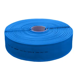 Alayed Lossing Vlakke Slang Blauw 6 Inch Diameter 100M Lengte Pvc En Polyester Constructie Voor Water Vloeistof En Landbouw