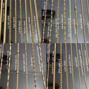 Pendentifs et breloques carrés et ovales en or 24 carats, conception de collier avec logo personnalisé pour enfants, bijoux en laiton à la mode - Product Image 4