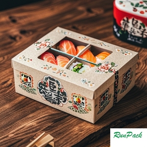 Dùng một lần cấp thực phẩm Hộp giấy cho lấy đi Togo Sushi hộp - Product Image 6