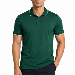 Camisa Polo Pique para Hombre, Manga Corta, con Botones, Informal, Tejida, Uniforme de Golf y Tenis, Proveedor Mayorista, Impresión de Logotipo Personalizado 2026 - Product Image 1