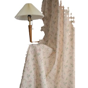 Bubaba gros Beige coton lin demi porte rideau gland imprimé fini <span class=keywords><strong>baie</strong></span> <span class=keywords><strong>vitrée</strong></span> décoration cantonnières - Product Image 6
