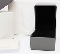 Cadeau de luxe rangement personnalisé noir étui de montre en papier kraft dur pour boîte de montre armani