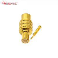 Connecteurs RF MCX plaqués or mâles droits pour câbles coaxiaux RG402/SS405/RG142, fils de test, directement de l'usine