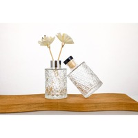 Nouveau design – Bouteille vide en verre multicolore de forme unique pour diffuseur d'huiles essentielles et de parfum, avec bâtonnets en rotin – Vente en gros
