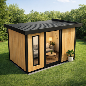 Cabane préfabriquée <span class=keywords><strong>pour</strong></span> jardin d'invités avec <span class=keywords><strong>salle</strong></span> <span class=keywords><strong>de</strong></span> réception sécurisée et portes verrouillables <span class=keywords><strong>pour</strong></span> garantir l'intimité lors des réunions - Product Image 5