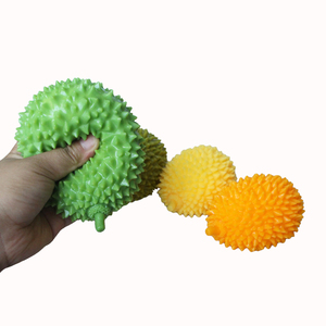 Vente en gros de jouets créatifs de simulation de fruits, jouets anti-stress en forme de durian à presser, balles anti-stress - Product Image 2