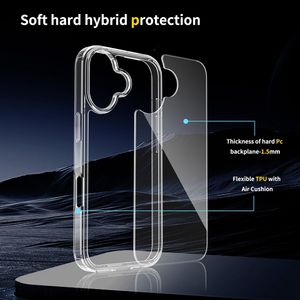 Cover posteriore per telefono cellulare trasparente trasparente trasparente in morbido TPU per <span class=keywords><strong>iPhone</strong></span> 17 Pro Max 17 Air - Product Image 5