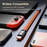 Porte-clés USB personnalisé tendance avec câble de charge rapide 5A, gaine PVC élégante, blindage tressé, mini chargeur promotionnel