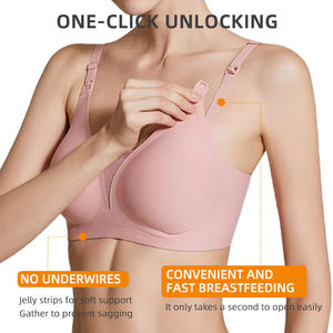 Un pezzo senza soluzione di continuità senza fili di <span class=keywords><strong>allattamento</strong></span> del reggiseno anteriore aperto canotta per l'<span class=keywords><strong>allattamento</strong></span> al seno in gravidanza maternità <span class=keywords><strong>canottiera</strong></span> per le donne - Product Image 2