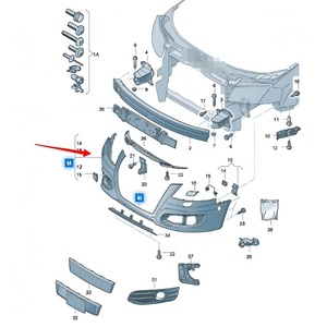 Parachoques Delantero para AUDI <span class=keywords><strong>A3</strong></span> S-Line 2010-2013, OE 8P0807105R 8P0807105M, Carrocería Deportiva Anticolisión - Product Image 5