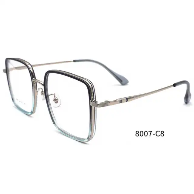 Oversized Oogbril Licht Tr90 Brillen Metalen Brillen Monturen Optische Brilmonturen Voor Mannen Dames Mode Bril Custom