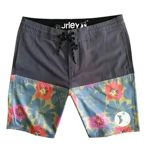 Kurulu şort yetişkinler için toptan Boardshorts cepler ile erkek şort yüzmek mayo