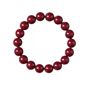 Fashionable Promotional 6mm 8mm 10mm 12mm <strong>Red</strong> crystal Bbeaded <strong>Bracelet</strong> Natural Stone <strong>Beads</strong> - Product Image 1