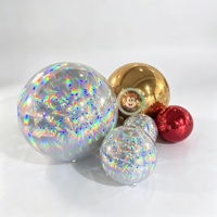 Boule miroir gonflable, grandes boules brillantes, ballon miroir géant hermétique, grande sphère en PVC scellée pour décoration de mariage