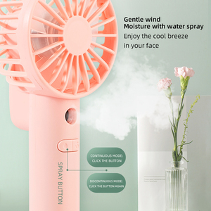 Set regalo 2 in 1 ventilatore per pallone sottovuoto con display <span class=keywords><strong>a</strong></span> temperatura con bottiglia di ricarica spray d'acqua regalo estivo - Product Image 3