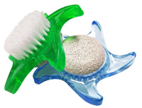 Éliminateur de callosités double face en pierre ponce exfoliante pour les pieds, en forme d'étoile de mer adorable
