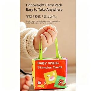 Tarjetas <span class=keywords><strong>de</strong></span> Libros para Bebés, <span class=keywords><strong>Desarrollo</strong></span> Cognitivo para Recién Nacidos <span class=keywords><strong>de</strong></span> 0 a 1 Año, Juguete Reconfortante para Bebés, Reconocimiento <span class=keywords><strong>del</strong></span> Bebé - Product Image 2